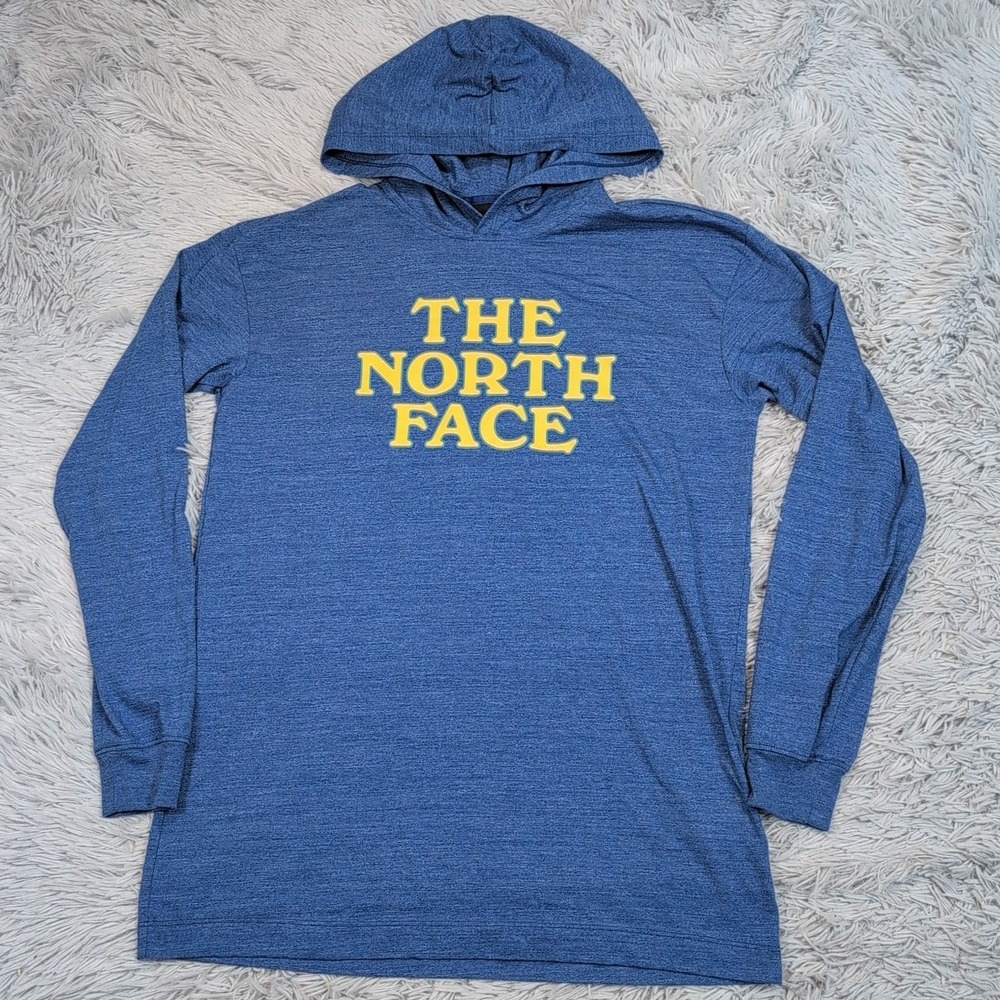 The North Face Sweatshirt Mens‎ S Blue Hoodie Athletic Lightweight Casual Preppy